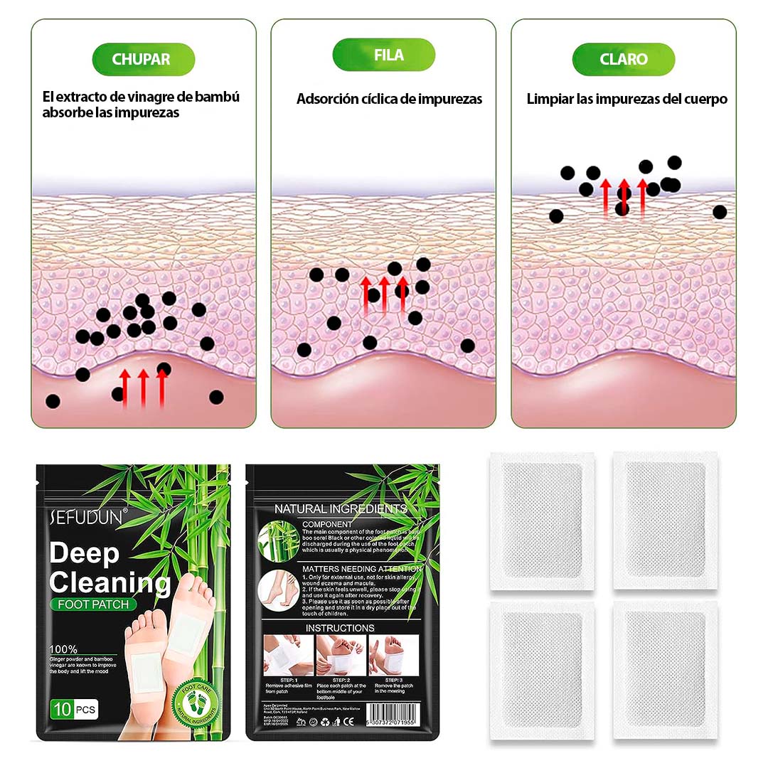 Parche Pies Set x10 PCS Deep Cleaning